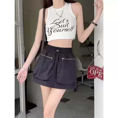 Chân váy jeans ngắn chữ A cạp lưng cao hottend 6