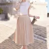 Chân Váy Mini Nữ Lưng Cao Xếp Ly Lệch Tà - Giảm 22% còn 187.920đ 5