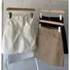 Chân váy Ngắn Chữ A ( có quần trong) Chất Kaki Mềm GirlZ Shop, Váy Mini Nữ Chữ A Basic Nữ Tính Sexy Tôn Dáng -V101- 1