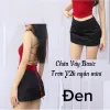 Chân Váy Ngắn Y2K Trắng Đen Mini Chất Kaki, Giá Shock Chỉ 99K! 3