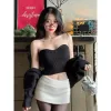 Chân Váy Ngắn Y2K Trắng Đen Mini Chất Kaki, Giá Shock Chỉ 99K! 5