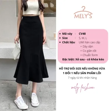 Chân váy nữ dáng đuôi cá chất umi cao cấp. Váy công sở ôm body tôn dáng phong cách Hàn Quốc 478 8