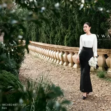 Chân váy Ren đuôi cá chất QC mềm mịn, 2 lớp lót phong cách sexy