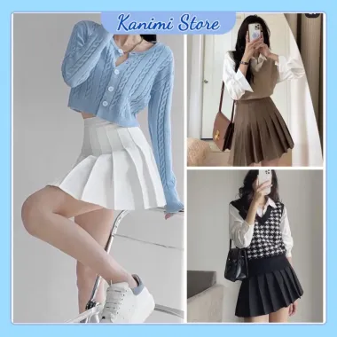 Chân Váy Xếp Ly Ngắn GirlRizz Siêu Xinh Giá Rẻ 149k Ôm Dáng Xòe Cv002 3