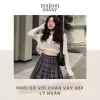 Chân Váy Xếp Ly Ngắn Tôn Dáng Kẻ Sọc Trendy Siêu Xinh, Chân Váy Ngắn Kẻ Sọc Xếp Ly To Dễ Phối Siêu Hot 6