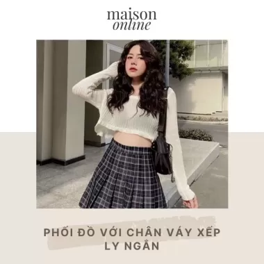 Chân Váy Xếp Ly Ngắn Tôn Dáng Kẻ Sọc Trendy Siêu Xinh, Chân Váy Ngắn Kẻ Sọc Xếp Ly To Dễ Phối Siêu Hot 6