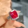 Châu Âu Mỹ ins Phong Cách Mới Full Kim Cương Hình Học Nhẫn Nữ