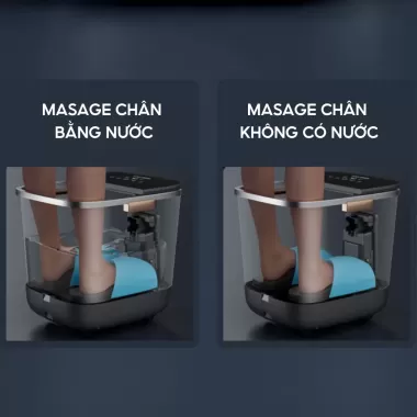 Chậu ngâm chân massage chân Kasj công nghệ Đức, mát xa khí nén và con lăn, massage chân thải độc 7