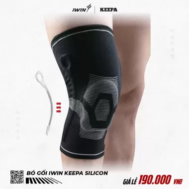 [Chính hãng] Bó gối thể thao Iwin Keepa X loại xỏ có dây trợ lực bảo vệ đầu gối chống bong gân hỗ trợ tập luyện 5