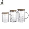 Cốc đong thủy tinh chịu nhiệt 350-1000ml nắp gỗ, chia vạch, giá chỉ 55.000đ 1