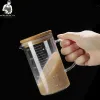 Cốc đong thủy tinh chịu nhiệt 350-1000ml nắp gỗ, chia vạch, giá chỉ 55.000đ
