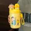 Cốc giữ nhiệt dễ thương hoạt hình Crayon Shin-chan cốc đựng nước có giá trị cao Instagram mang theo nhỏ gọn nhẹ dung tích lớn bình nước 4