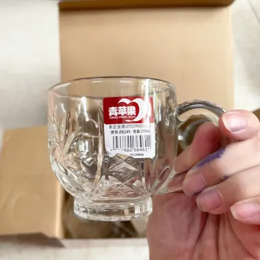 Cốc Thủy Tinh Có Quai 180ml - Giá Chỉ 60.000đ Giảm Từ 72.000đ - Mua 1 Tặng 6