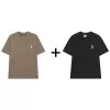 COMBO 2 Áo Thun Nam Cổ Tròn PN STORE Chất Vải Cotton Thoáng Mát Họa Tiết Thêu Logo Nổi Sắc Nét AT03 1