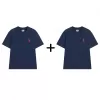COMBO 2 Áo Thun Nam Cổ Tròn PN STORE Chất Vải Cotton Thoáng Mát Họa Tiết Thêu Logo Nổi Sắc Nét AT03 3