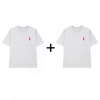COMBO 2 Áo Thun Nam Cổ Tròn PN STORE Chất Vải Cotton Thoáng Mát Họa Tiết Thêu Logo Nổi Sắc Nét AT03 5