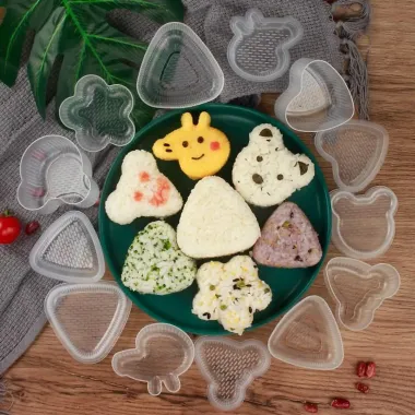 Combo Khuôn Ép Cơm Sushi Nhật Bản - Tạo Hình Cơm Nắm Bento Dễ Dàng Chỉ 35.000đ 5