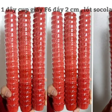 Cúp Giấy Nến Mềm F6 Nhỏ Lót Socola Bánh Quy - Giá Tốt 22000đ 5
