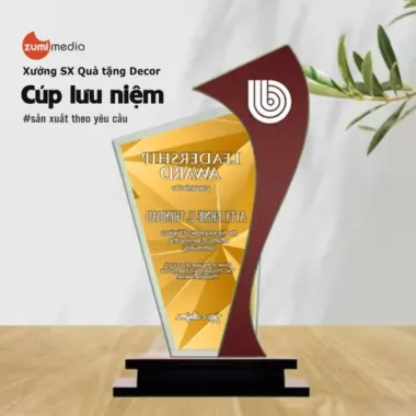 Cúp Học Sinh Mica In Cá Nhân Hóa - Quà Tặng Lưu Niệm - Cúp Vinh Danh Giá Rẻ 40k 1