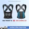 Đai Thoát Vị Kết Hợp Đai Chống Gù Công Thái Học Cải Thiện Vóc Dáng Chất Liệu Co Giãn, Thoáng Khí ĐCG4