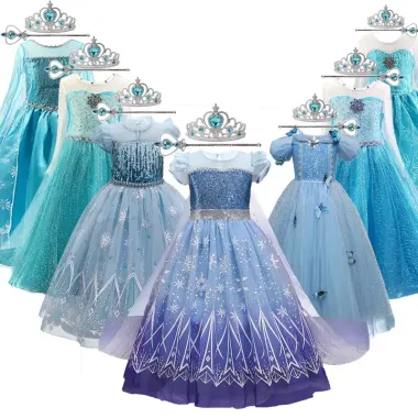 Đầm Công Chúa Elsa Halloween Cho Bé Gái - Giá Chỉ 116640Đ - Giảm 28% 4