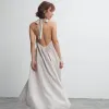 Đầm Dài Xoè Cột Nơ Sau Cổ Hở Lưng RUSTEA Bow-tie Maxi Dress Giá Shock 756500đ 1