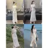 Đầm dự tiệc cổ yếm ren hoa phối lưới xòe bồng Runam Dress (ko cườm cổ) 3