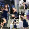 Đầm Jean Sexy XUKA.DRESS Cup Ngực Xòe Tầng Khuyến Mãi Chỉ 350k