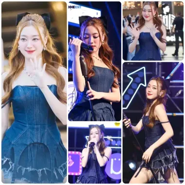Đầm Jean Sexy XUKA.DRESS Cup Ngực Xòe Tầng Khuyến Mãi Chỉ 350k 4