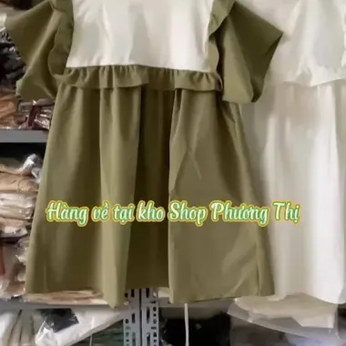 Đầm Nữ Babydoll Cánh Tiên Ulzzang Viền Bèo Màu Trắng Xanh Rêu Giá Cực Sốc 39k 6 Đầm Nữ Babydoll Cánh Tiên Ulzzang Viền Bèo Màu Trắng Xanh Rêu Giá Cực Sốc 39k 6