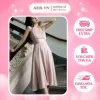 Đầm Satin Xương Cá Mùa Hè Hoa Treo Ren Khâu Hông Giảm Giá Chỉ 434.418Đ 6