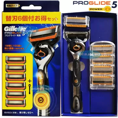 Dao Cạo Râu Gillette 5 Lưỡi Nhật Bản Gillette Fusion 5 - Proglide 5 - Proshield 5 (Chuẩn auth) 3