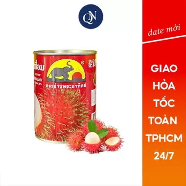 Đào ngâm, nhãn ngâm, chôm chôm ngâm, vải ngâm đóng lon Dole, Con voi 1