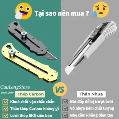 Dao Rạch Giấy Thép Cao Cấp Không Gỉ - Tiện Ích - Giá Chỉ 127000đ 6 Dao Rạch Giấy Thép Cao Cấp Không Gỉ - Tiện Ích - Giá Chỉ 127000đ 6