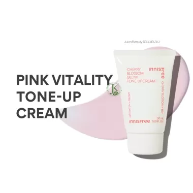 (Date 24/08/2026) Kem Dưỡng Trắng Da Nâng Tone Tức Thì Innisfree Jeju Cherry Blossom Tone Up Cream