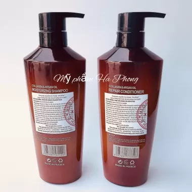 Dầu gội ELISA dưỡng phục hồi argan collagen dầu gội dưỡng sinh  ELISA phục hồi ngăn ngừa rụng tóc cặp 500ml ( Chính hãng  100% ) 7