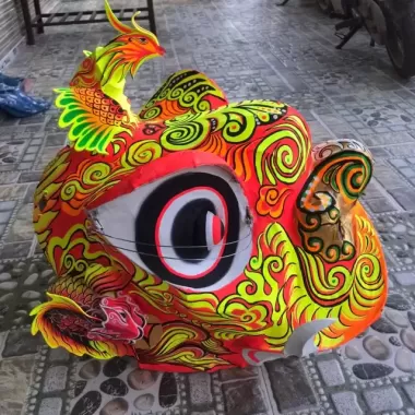 Đầu lân vẽ tay cho trẻ từ lớp 6 đến lớp 9 chơi hoặc decor tết siêu đẹp ❤️❤️❤️