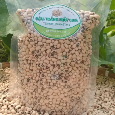 Đậu Trắng Mắt Cua Hạt Nhỏ 1kg - Giảm 25k, Giá 55.000đ/kg Chất Lượng Cao