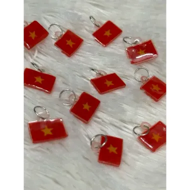 Dây chuyền da choker cờ Việt Nam giá rẻ chỉ 20000đ - Dây cổ hình lá cờ Việt Nam chính hãng 4