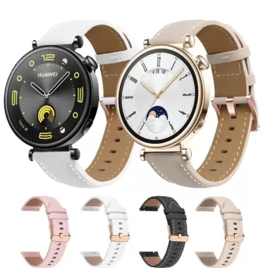 Dây đeo bằng da bằng kim loại cỏ ba lá thời trang cho Huawei Watch GT4 GT3 GT2 GT5 pro 46mm Dây đeo đồng hồ thông minh cho Huawei Watch GT 3 4 5 GT 5 pro 46mm Dây đeo đồng hồ 8