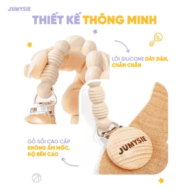 Dây đeo chống thất lạc cho bé - Phụ kiện ti giả, gặm nướu giá rẻ chỉ 40k 6