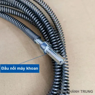 Dây thông tắc cống lò xo 15m 18m máy khoan, thông bồn cầu, bồn rửa giá rẻ chỉ 260k 5