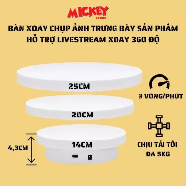 ĐẾ TRƯNG BÀY BÀN XOAY ĐIỆN NK SIZE 14CM ,20CM, 25CM ĐỂ CHỤP ẢNH ,BÀN XOAY TRỰC TIẾP-LIVE... 4 ĐẾ TRƯNG BÀY BÀN XOAY ĐIỆN NK SIZE 14CM ,20CM, 25CM ĐỂ CHỤP ẢNH ,BÀN XOAY TRỰC TIẾP-LIVE... 4