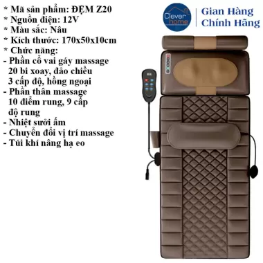 Đệm Massage Toàn Thân ZLIFE Z30 PRO Ghế Mát Xa Hồng Ngoại Xoa Bóp Giảm Đau Mỏi Quà Tặng Ông Bà Bố Mẹ 8