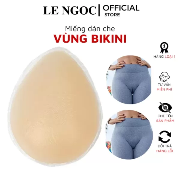Hình ảnh sản phẩm Đệm Silicone Vùng Bikini Che Rãnh Vùng Kín Chống Lộ Sử Dụng Được Nhiều Lần Cao Cấp - 1101