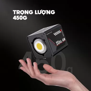 Đèn cầm tay COB ZGRL-60 có pin sạc type-C quay phim chụp hình ngoài trời nhỏ gọn pin lâu 3