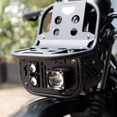 Đèn Led, đèn Pha PG1 kèm khung baga Mbiker 5