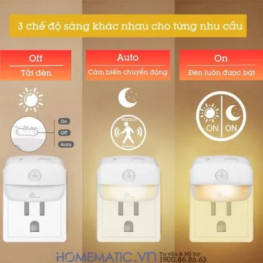 Đèn Ngủ LED 3 Chế Độ Tiết Kiệm Điện - Công Tắc Dễ Dùng - Giảm 2K chỉ 8K