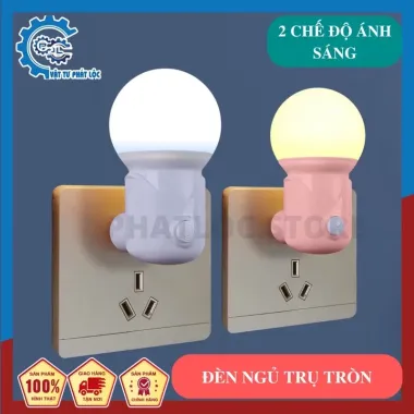 Đèn Ngủ LED 3 Chế Độ Tiết Kiệm Điện - Công Tắc Dễ Dùng - Giảm 2K chỉ 8K
