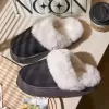 Dép Bông Nữ Mùa Đông, Màu Trơn Chống Trượt, Ấm Áp, Giày Đi Trong Nhà Thiết Kế Một Bước, Hàng Mới Về